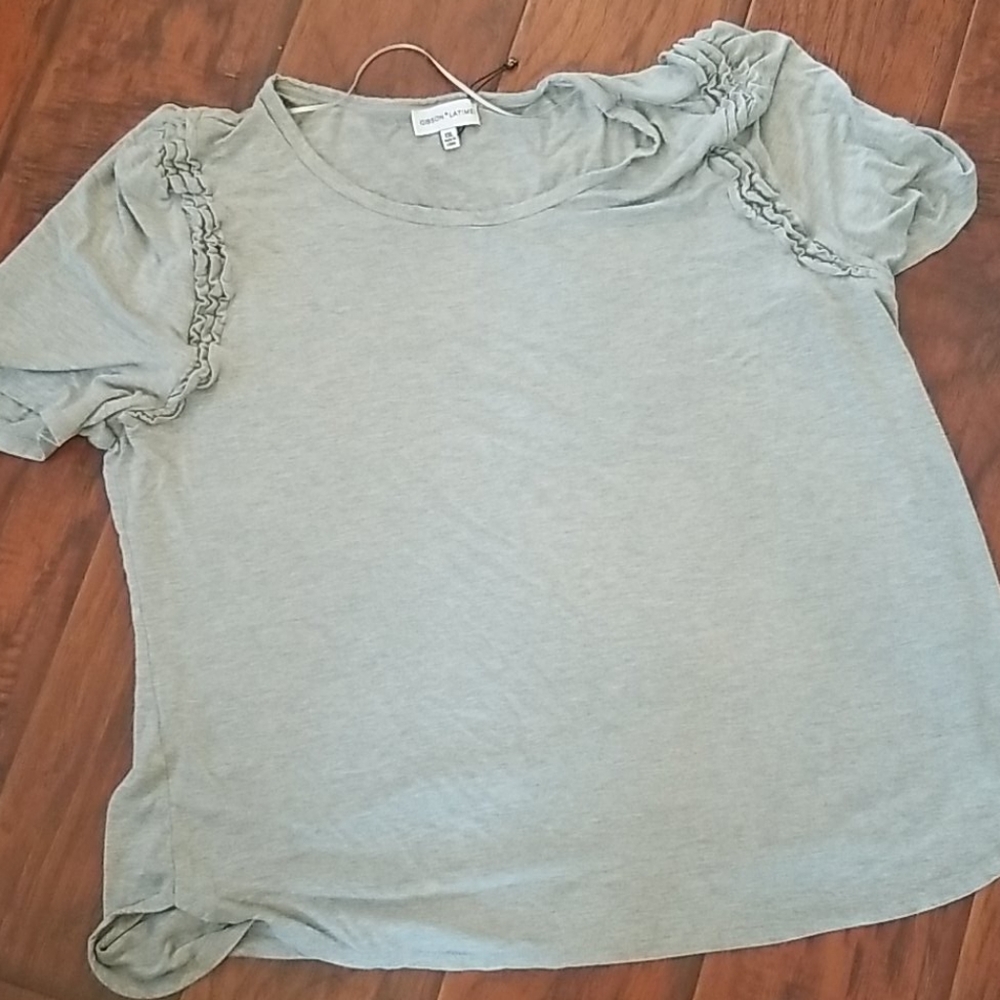 Gibson * Latimer Heather Gray Top